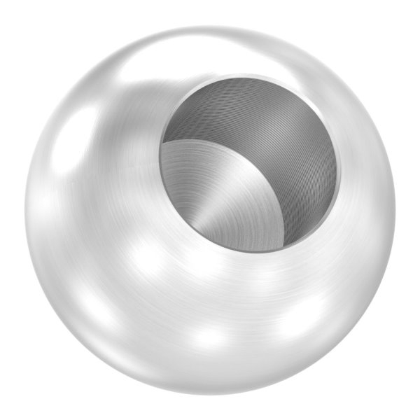 Kugel - Ø 25 mm - mit Sackloch- 12-2 mm - V2A Vollmaterial-11-4022.4