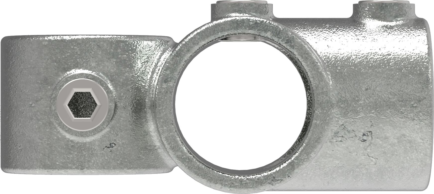 Rohrverbinder - Kreuz-T-Stueck kombiniert - 165D48 - 48-3 mm - 1 1-2- - Feuerverzinkt u. Elektrogalvanisiert-165D48