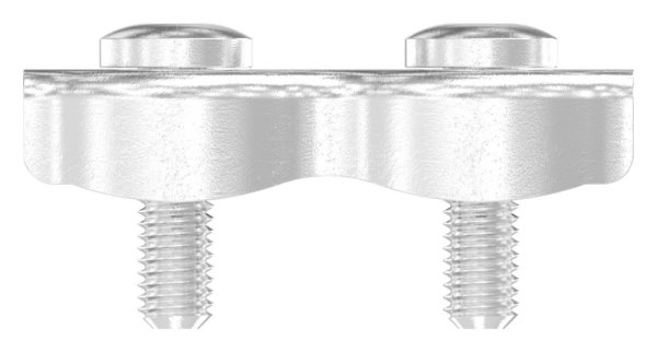 Duplexklemme - fuer Seil Ø 4 mm - V4A-11-2924.1