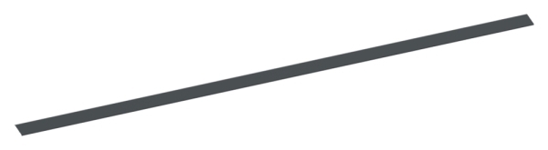 Design-Abdeckung fuer eleganza canopy- L- 6000mm- RAL 7016-88-11VDE-AB-6000.7016
