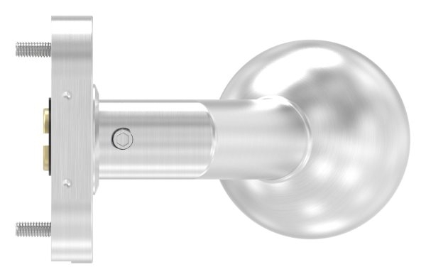 V2A Tuerdruecker gekroepft mit Kugel Ø 50 mm drehbar-11-3517.4