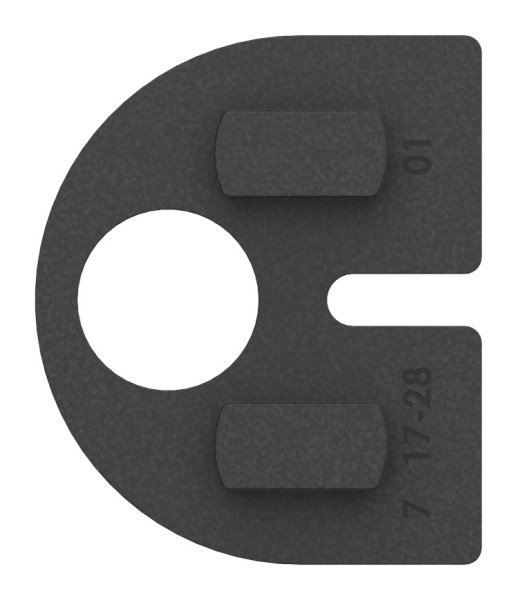 1 Paar Gummis zu Glasklemme 50x40x26 mm AbZ fuer 2 mm Blech-10-2102.0ABZ