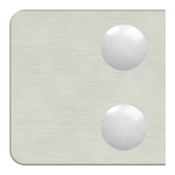 Glasklemme 45x45x26 mm AbZ fuer Anschluss flach Edelstahleffekt-10-3000.2ABZ