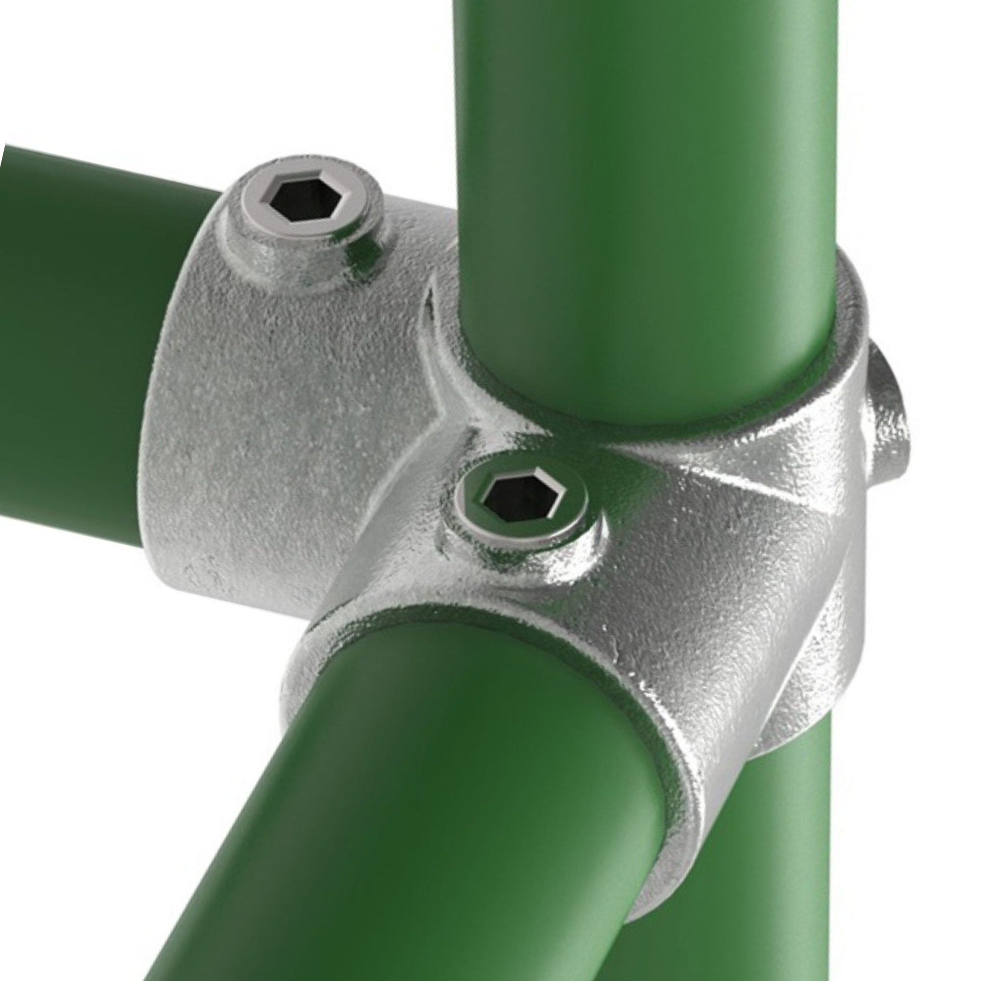 Rohrverbinder - Eckstueck durchgehend - 116S17 - 17-2 mm - 3-8- - Feuerverzinkt u. Elektrogalvanisiert-116S17