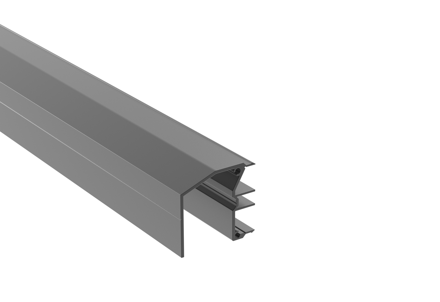 Schiebetor Fhrungsprofil Aluminium 6000 mm Anthrazit RAL 7016-89.FGUG54X506000R7016