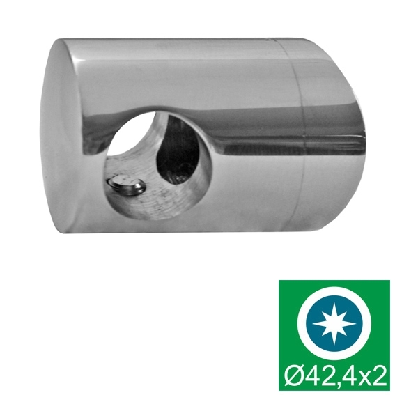 Fuellstabhalter Edelstahl AISI 304 fuer Fuellung d10 mm Pfosten D42-4 mm neigbar Glanz-89-11A0825042L-A.4