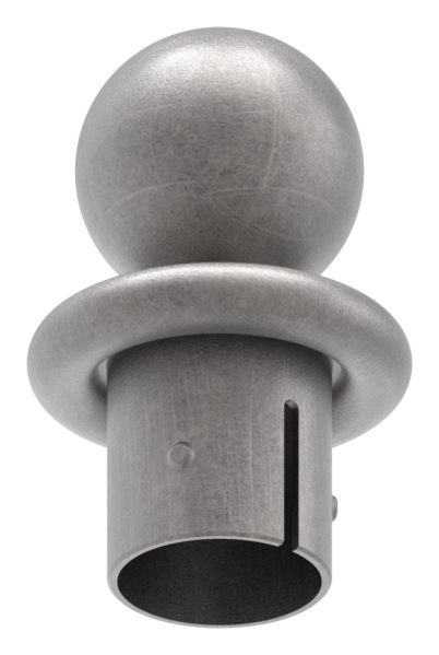Kugelrohrknopf fuer Ø 42-4x2-5-2-9 mm - Stahl S235JR- roh-30-2801.8