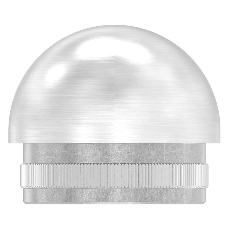 Endkappe Edelstahl V2A fuer Rohr Ø 42-4 mm- Wandstaerke 2-5 mm- halbrund zum Einschlagen-88-1150270-240G.25