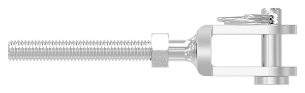 Gabelterminal Edelstahl V4A M5 Aussengewinde rechts-88.11100058005