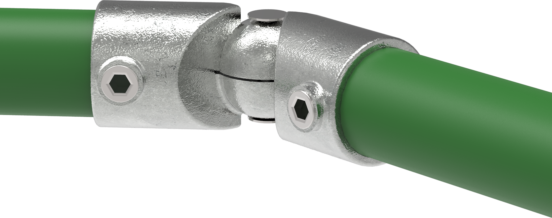 Rohrverbinder - Eckstueck verstellbar - 125HB34 - 33-7 mm - 1- - Feuerverzinkt u. Elektrogalvanisiert-125HB34