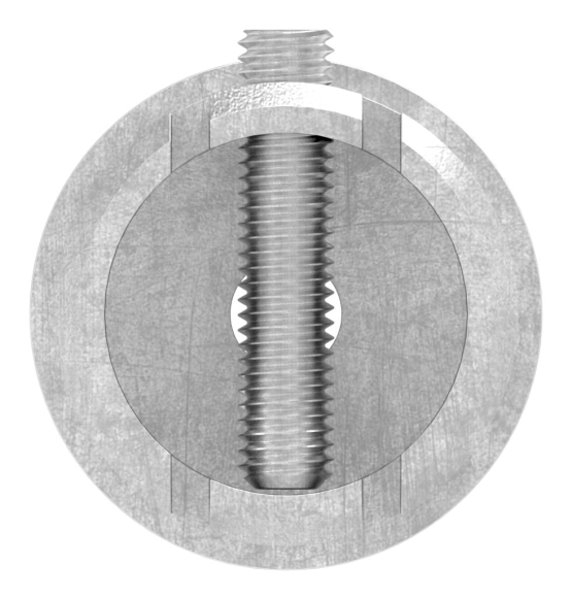 Winkelverbinder V2A fuer Rohr Ø 42-4 mm mit Anschluss oben Klemmschraube-11-3665.4