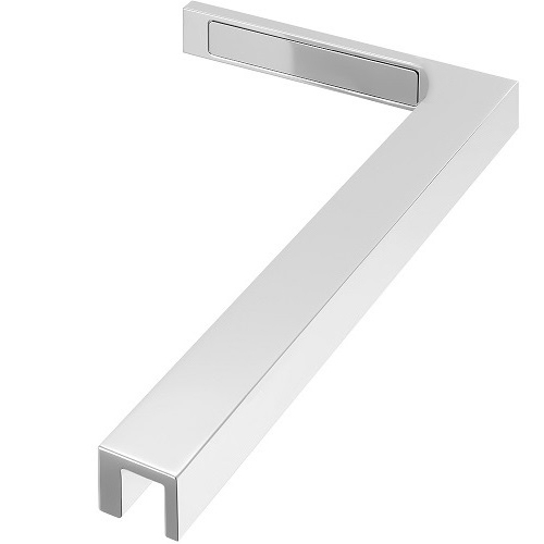 Stabilisierender Winkel Edelstahl AISI 304- 22x14 cm- glaenzend-89-11GS304ZP900RPCRB-A.4