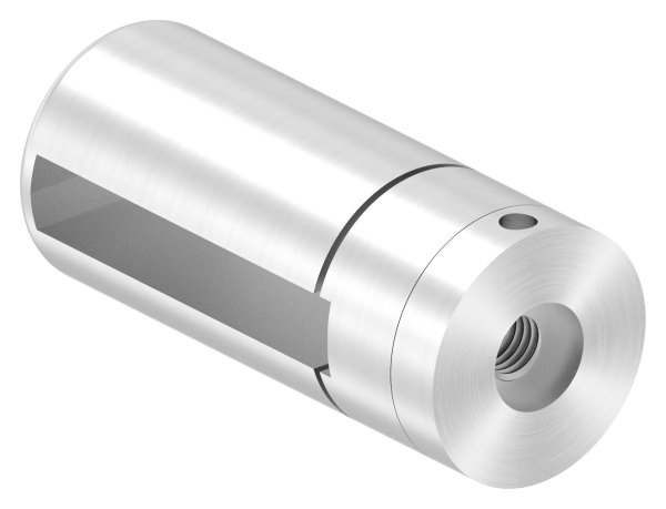 BRENK-fix® Grundhalter fuer Flachstaebe 50 x 8mm- V2A-88-11BR-F508M8.V2A