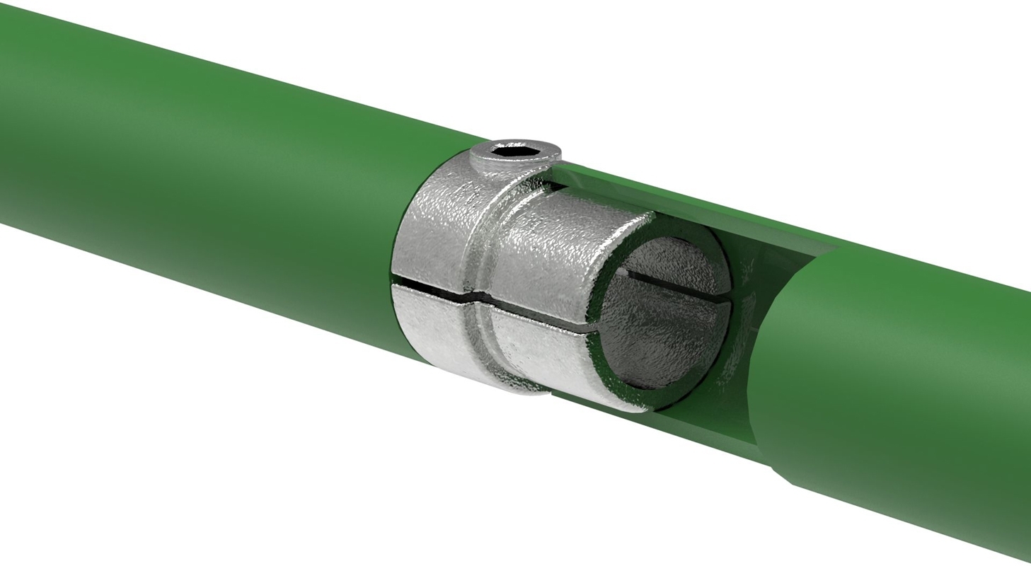 Rohrverbinder Verbindungsstueck innen Ø 42-4 mm -1 1-4- - Temperguss verzinkt - 150C42-150C42