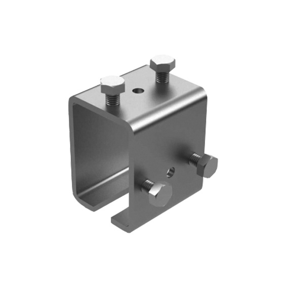 Profilverbinder Stahl verzinkt fuer Profil 33 x 34 mm mit M8 Schrauben-89-11H2333X34-A.4