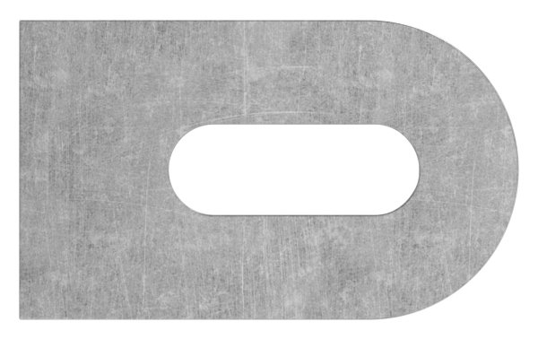 Anschweisslasche - Masse- 50x30x6 mm - Langloch- 25x9 mm - Stahl -roh- S235JR-30-3557.8