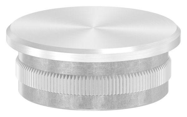 Einsteckkappe Edelstahl V2A fuer Rohr Ø 42-4 x 2-5 mm flach zum Einschlagen-88-1150323-240G.25
