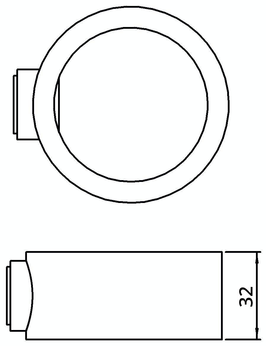 Rohrverbinder - Stellring - 179D48 - 48-3 mm - 1 1-2- - Feuerverzinkt u. Elektrogalvanisiert-179D48