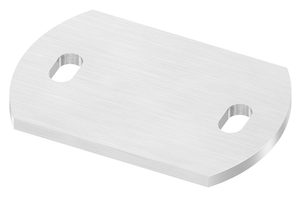 Ankerplatte Masse- 120 x 80 x 6 mm mit Langlochbohrung V2A-11-2219.4