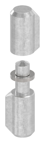Anschweissband Edelstahl V2A L- 40 mm- Aussen-Ø 10 mm- Bolzen-Ø 6 mm mit festem Stift-88-1156510-240.40