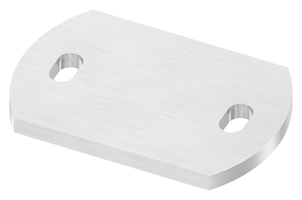 Ankerplatte Masse- 120 x 80 x 8 mm mit Langlochbohrung V2A-11-2219-8.4