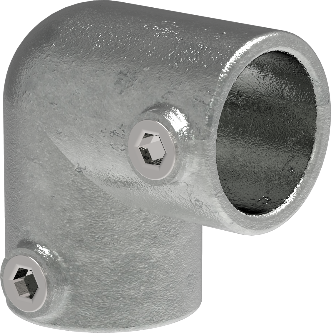 Rohrverbinder - Bogen 90° - 125C42 - 42-4 mm - 1 1-4- - Feuerverzinkt u. Elektrogalvanisiert-125C42