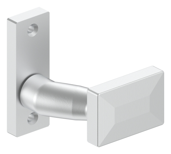 Alu-Tuerdruecker - gekroepft - drehbar - Aluminium EV1-12-3062-D.6
