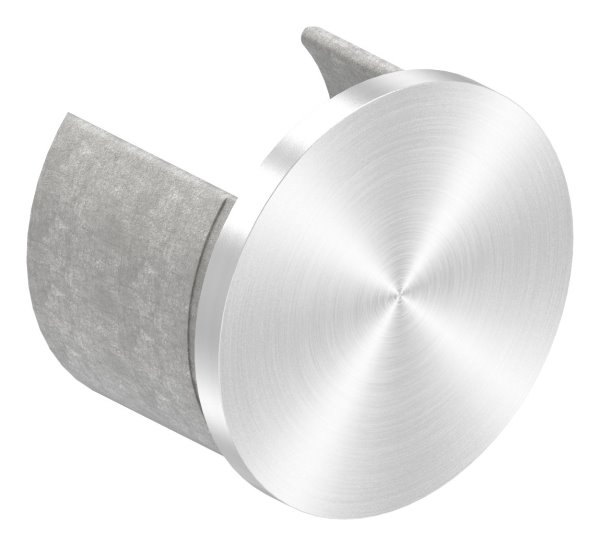 Endkappe - flache Ausfuehrung - fuer Nutrohr Ø 48-3 mm - V4A-12-2301.1