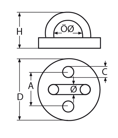 Augplatte rund Innendurchmesser- 12 – 21 mm V2A- Verkauf in VPE-66-64-411.8353