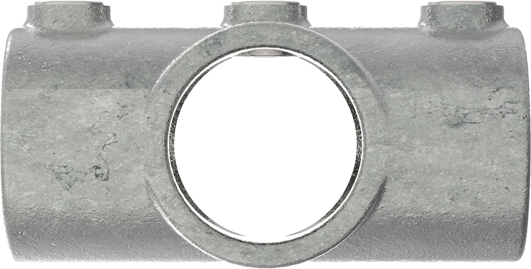 Rohrverbinder - Kreuzstueck durchgehend - 119C42 - 42-4 mm - 1 1-4- - Feuerverzinkt u. Elektrogalvanisiert-119C42