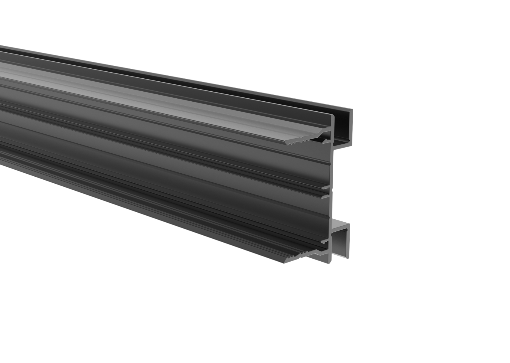 Zaunadapter Aluminium 40x60 mm 6000 mm Anthrazit RAL 7016 fuer 40 mm Fuellungen-89-11FGAL406000R7016-A.4