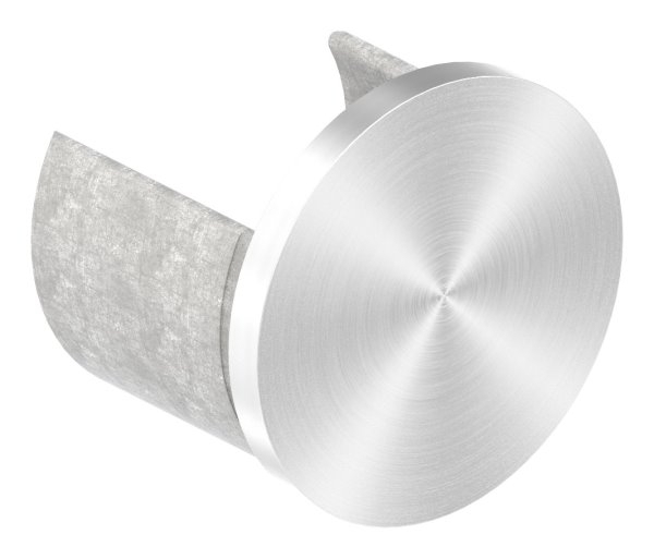 Endkappe - flache Ausfuehrung - fuer Nutrohr Ø 42-4 mm - V2A-12-2300.4