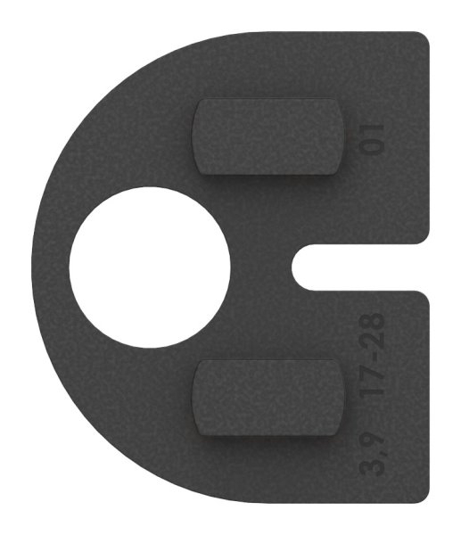 Gummieinlage Gummi fuer Glas 8-00 mm fuer Glasklemme Mod- 28-88-112808.GU