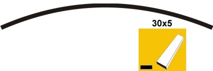 Stichbogen Stahl roh 30 x 5 mm L = 1940 mm P200 fuer Tor und Zaun-89-11JO194X2030X5-A.4