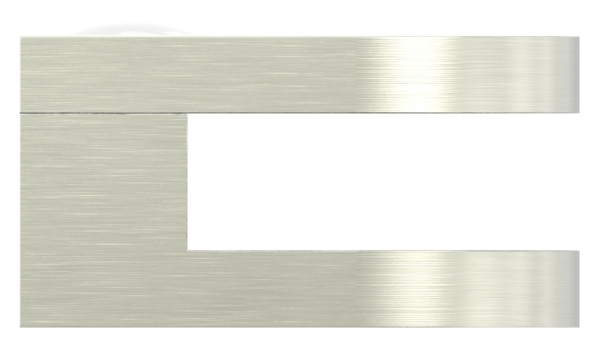 Glasklemme 50x40x26 mm AbZ fuer Anschluss flach Edelstahleffekt-10-2100.2ABZ