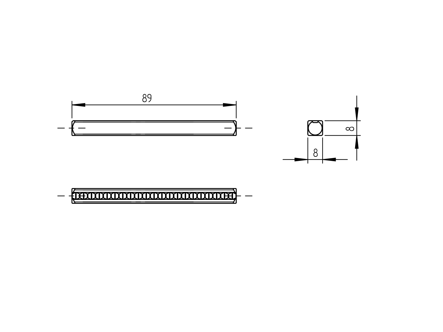 Vierkantstift fuer Tuerdruecker 8x8x90mm Stahl verzinkt-89-11D003ZN-A.4
