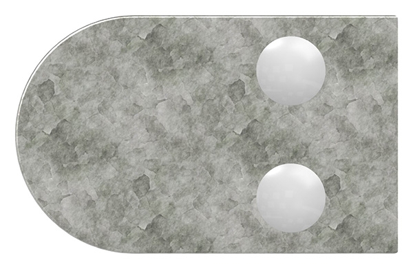 Glasklemme 63x45x30 mm AbZ fuer Anschluss Ø 33-7 mm Zink-10-2433ABZ.3