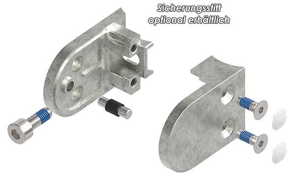 Glasklemme 63x45x28 mm AbZ fuer Anschluss Ø 48-3 mm Zink-10-2248ABZ.3