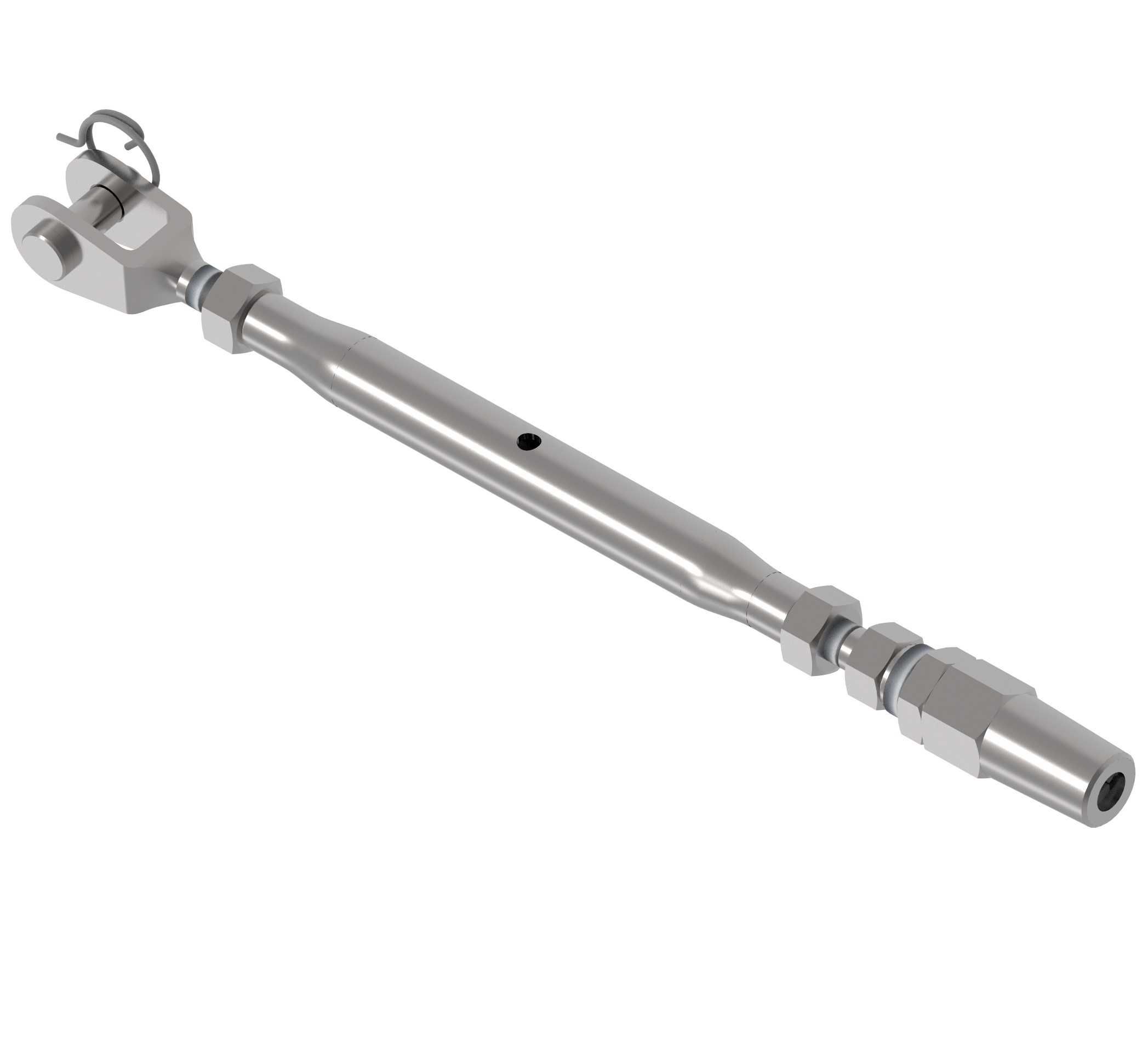 Wantenspanner Edelstahl AISI 316 L 200-270 mm fuer Kabel Ø 5 mm Gabel Seilhalter-89-11A147250005-A.4