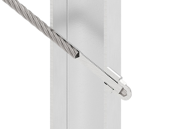 Formanschluss - fuer flachen Anschluss - Gewinde M6 - V2A-11-2822.4