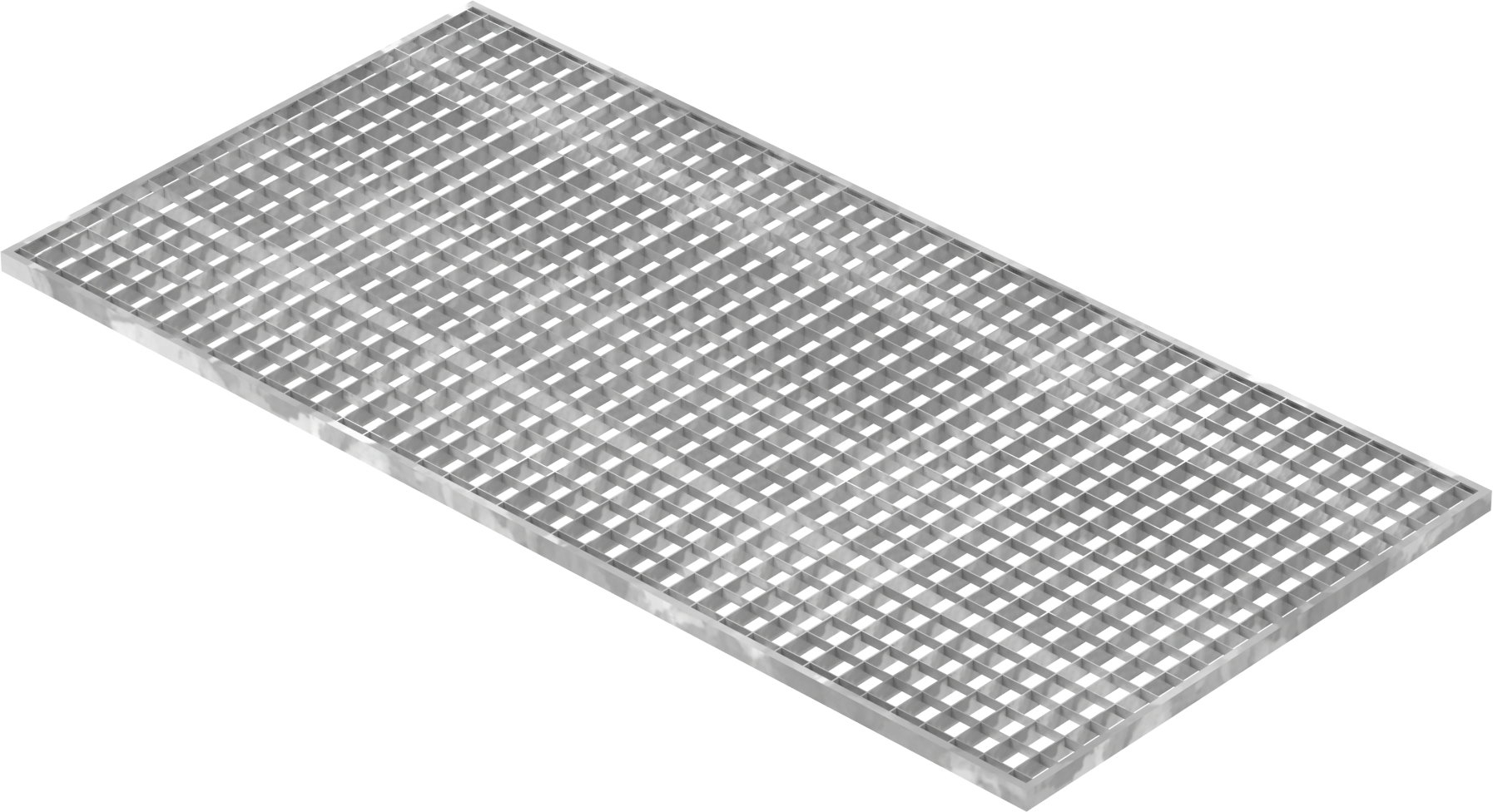 Lichtschachtrost Baunormrost - Masse-  590x1190x20 mm 30-30 mm - aus S235JR -St37-2- im Vollbad feuerverzinkt-23-591193020.7