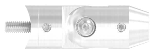 Querstabhalter V2A Edelstahl mit Gelenk – Anschluss 42-4 mm fuer Rundstaebe 12 mm inkl- Schrauben-11-1618.4