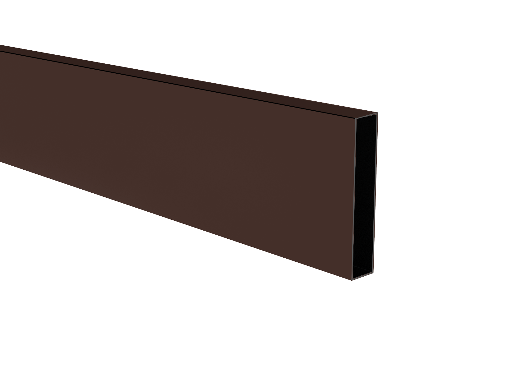 Zaunfuellung Aluminium 20 x 100 x 1-1 mm- 6-0 m- Braun RAL 8017 pulverbeschichtet-89.FGS20X100X116000R8017
