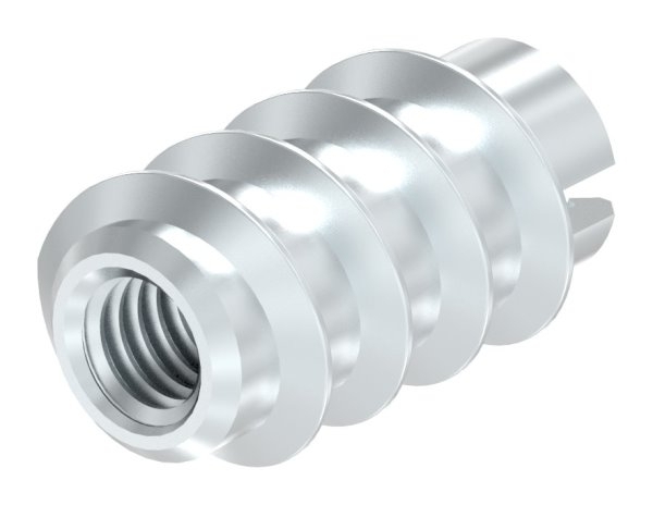 Rampa-Muffe Stahl verzinkt M4x15 Typ A Vorbohrung 6-0 mm-88-1158369-ST.4