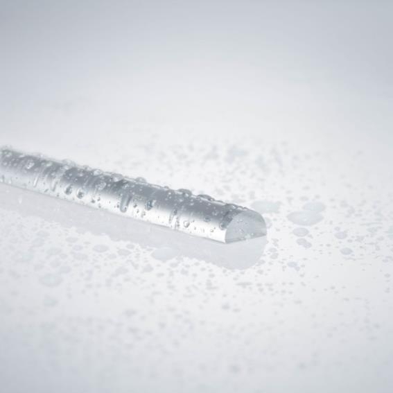 Schwallschutz Halbrundprofil Acryl klar 6x12mm- 2000mm-89-11GSPVCP-A.4