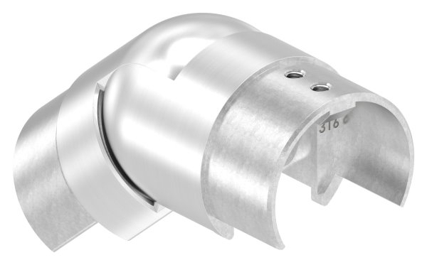 Verbinder flexibel Edelstahl V4A fuer Nutrohr Ø 60-3 x 1-5 mm abwaerts 25-55°-88-1160354.V4A