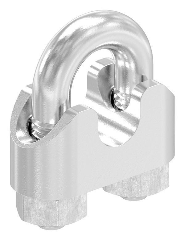 Drahtseilklemme - fuer Seil Ø- 8 mm - Gewinde- M6 - V4A-11-2913.1