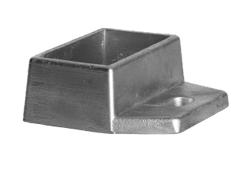 Profilhalterung Aluminium fuer Profil 60 x 30 mm Rohzustand-89-11FGBP60X3002N-A.4