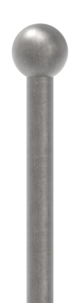 Zaunstab Laenge- 1200 mm Material Ø 12 mm - Kugel Ø 25 mm Stahl S235JR- roh-30-1220.8