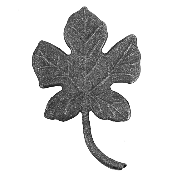 Geschmiedetes Zierblatt Weinblatt Stahl roh 135x85x4 mm-89-11E2335135-A.4